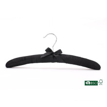 Chinês atacado loja de roupas macio Padded Satin Hanger